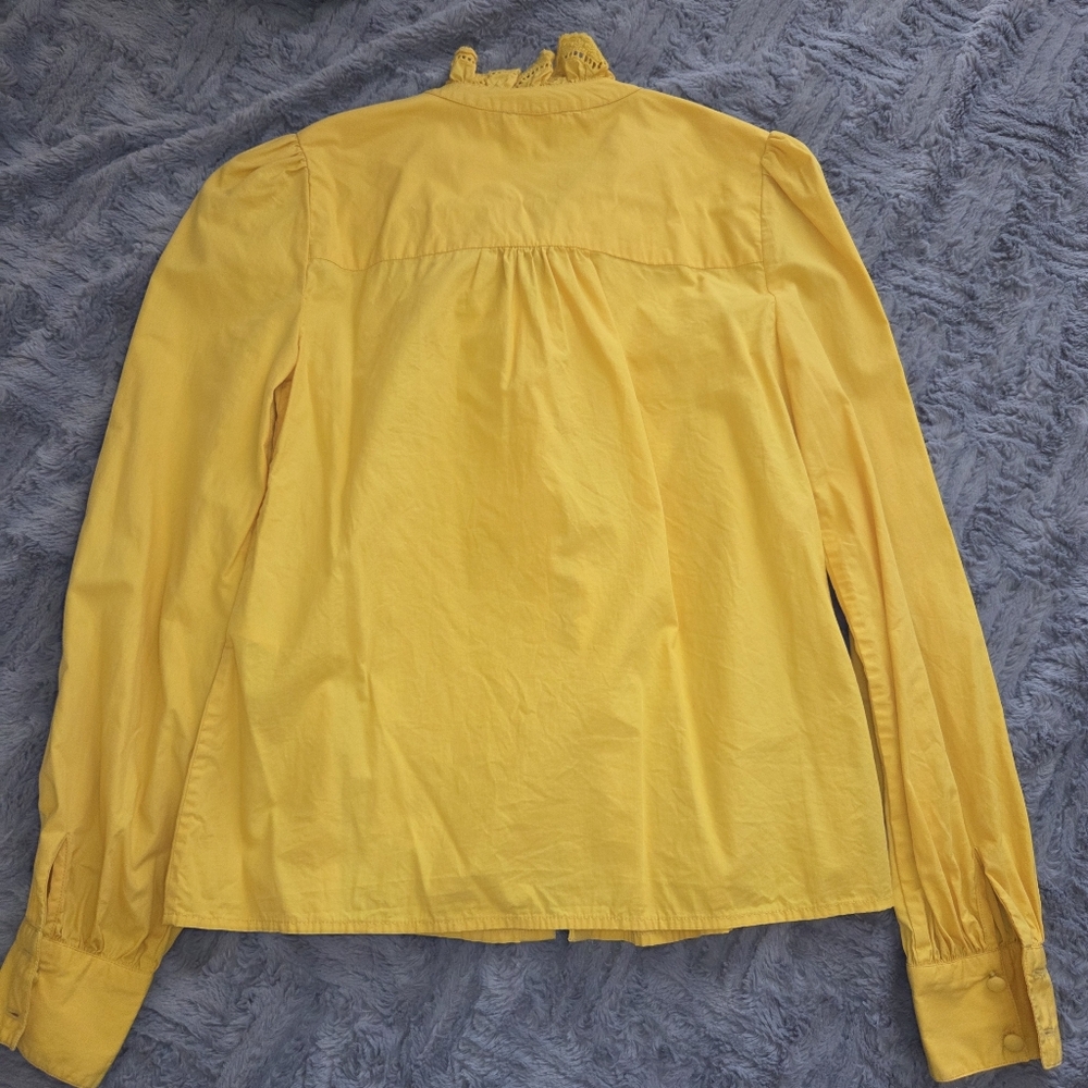 Sezane Chlo Shirt Yellow 32 - Picture 6 of 9